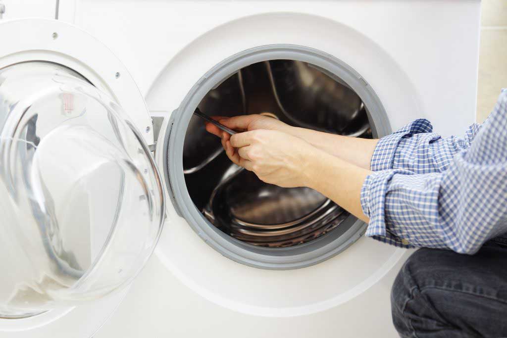 Repairing a front-loading clothes dryer
